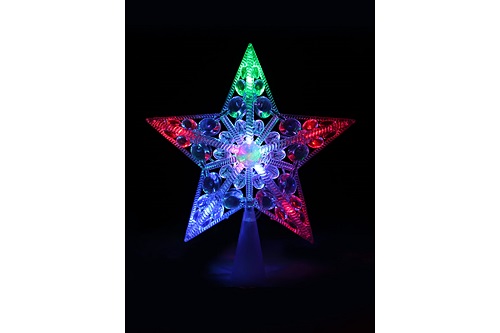 Звезда КОСМОС KOC_STAR10LED_RGB, 10 светодиодов, мультиколор, 16,5см