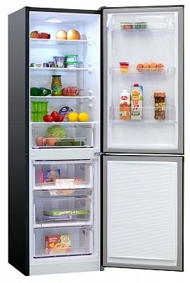 Холодильник NORDFROST NRB 152 232 черн, 188см