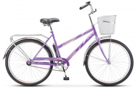 Велосипед STELS Navigator 200 Lady фиолетовый, 26, корзина