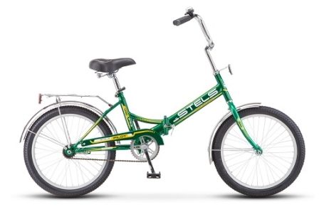 Велосипед STELS Pilot 410, зелено-желтый, 20, складной
