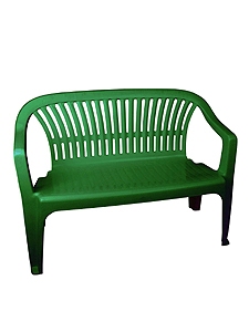 Скамейка со спинкой М5934 тем.зел. 115х60х81 Альтернатива