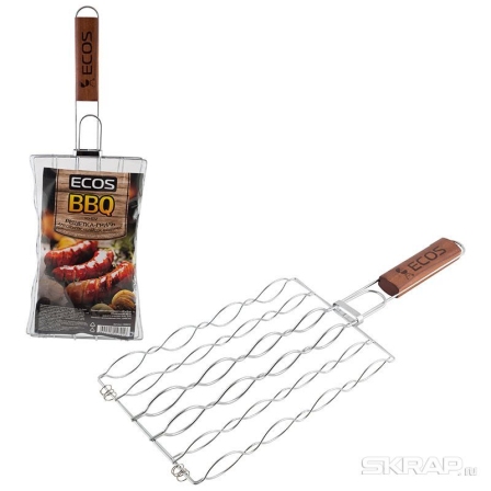 Гриль-решетка ECOS 27х17см для сосисок, колбасок