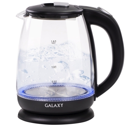 Чайник Galaxy GL0554 черный, 2,0кВт,1,8л