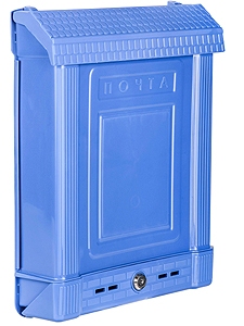 Ящик почтовый с замком М6179 синий Альтернатива