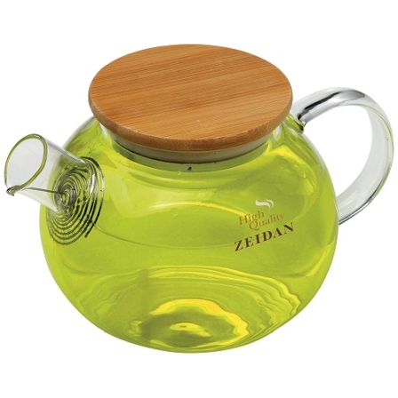 Чайник заварочный ZEIDAN Z-4442 0,8л, стекло, бамбук.крышка