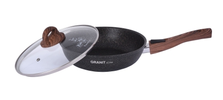 Сковорода Granit ultra(original) сго243а съем.ручка,стекл.кр.