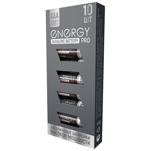 Батарейка алкалиновая Energy Pro LR03/10K (ААА) 10шт. Цена за упаковку!