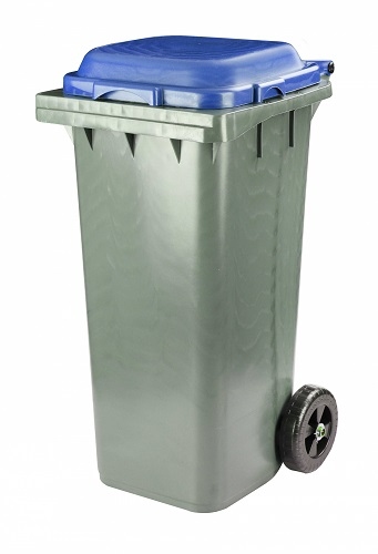 Бак для мусора 120л М4667 на колесах, синий