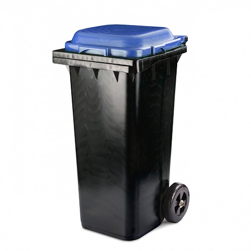 Бак для мусора 120л М4667 на колесах, синий Альтернатива