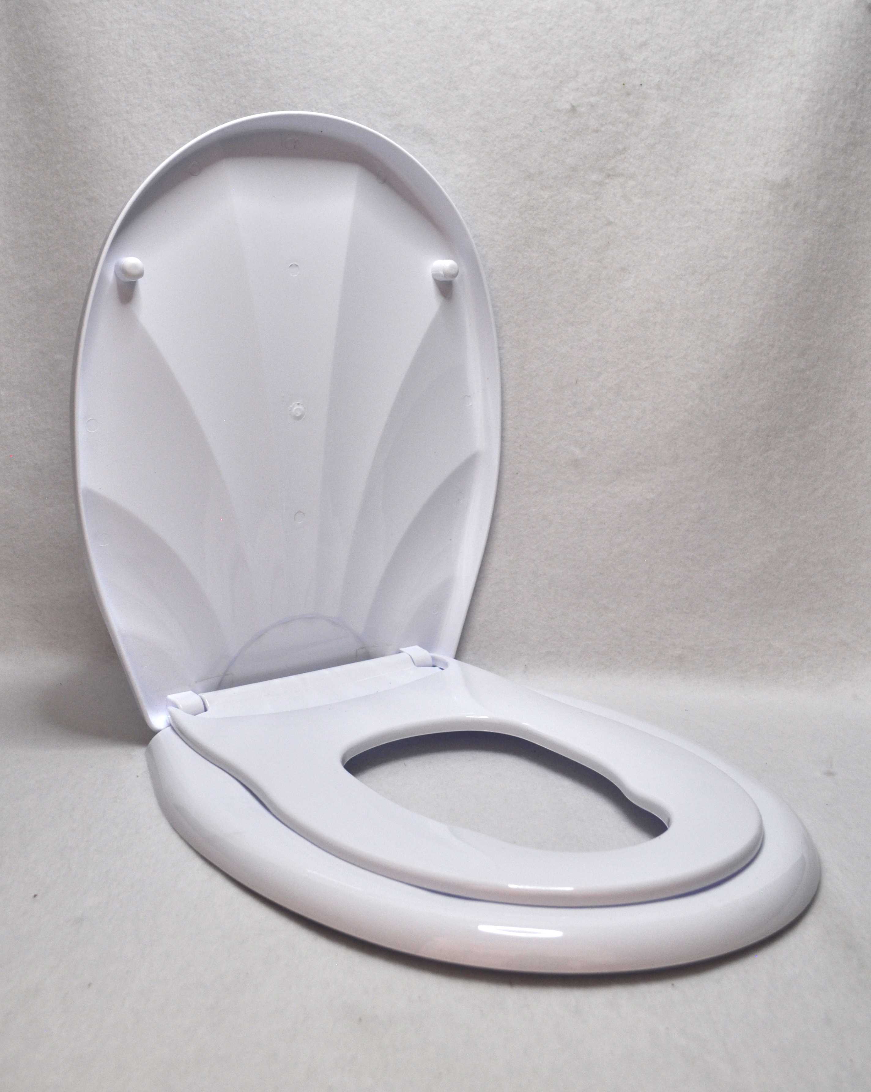 Сиденье для унитаза жесткое Ракушка  Lux с детской накладкой белое ЕК-403D-01